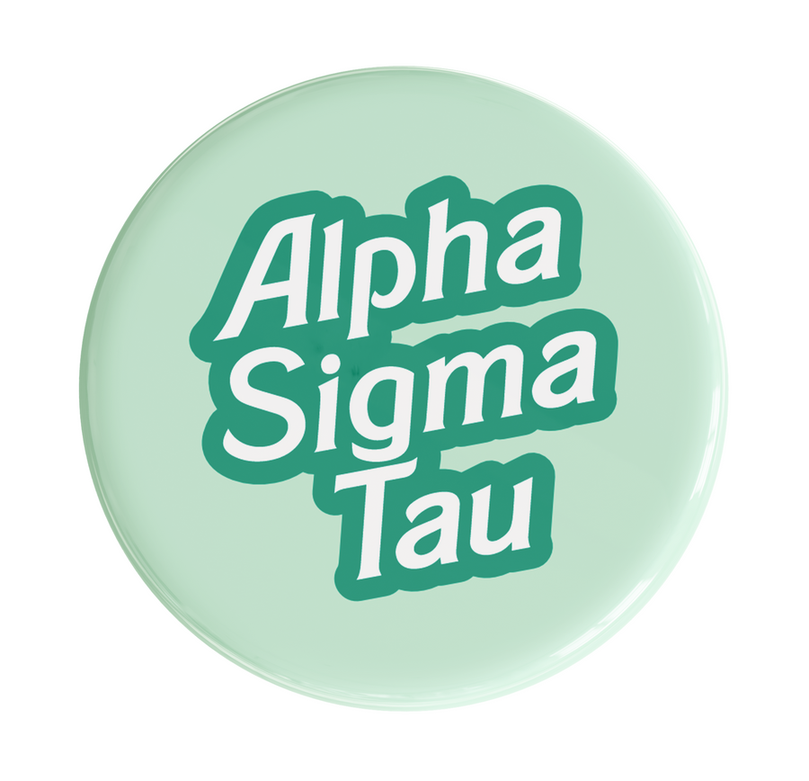 Alpha Sigma Tau Dreamhouse Sorority Button