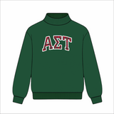 Kensington Sorority Embroidered Mock Neck - Forest