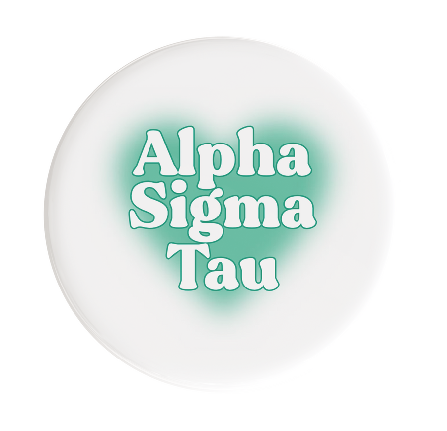 Alpha Sigma Tau Big Heart Sorority Button