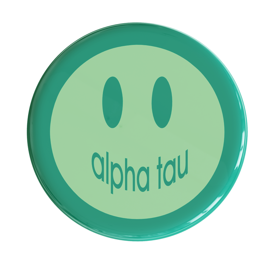 Alpha Sigma Tau Smile Sorority Button