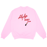 Alpha Sigma Tau Flirty Sorority Crewneck Sweatshirt