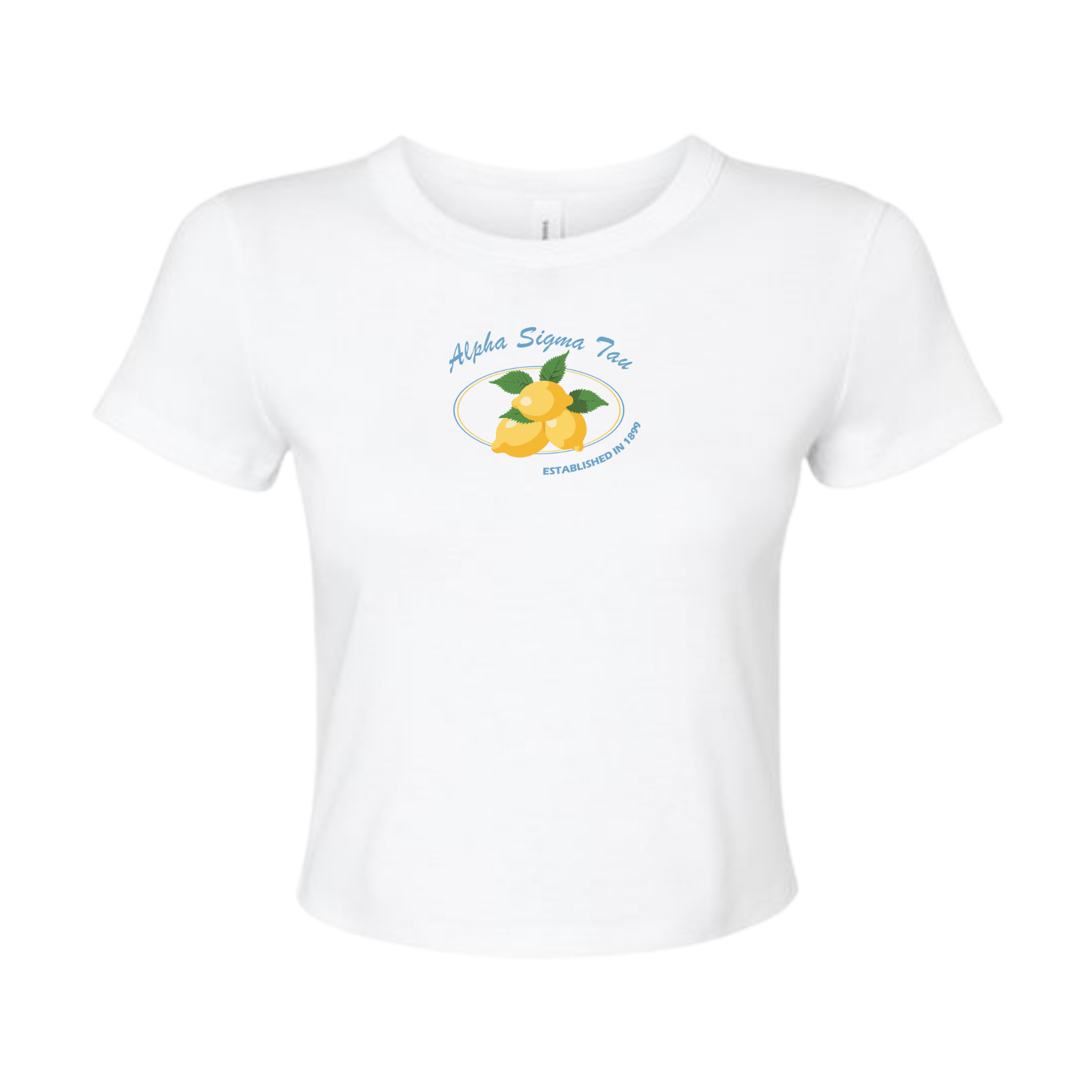 Alpha Sigma Tau Sorority Main Squeeze Baby Tee