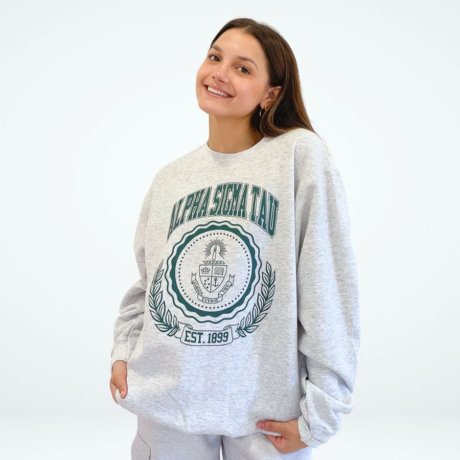Alpha Sigma Tau Ivy League Crewneck