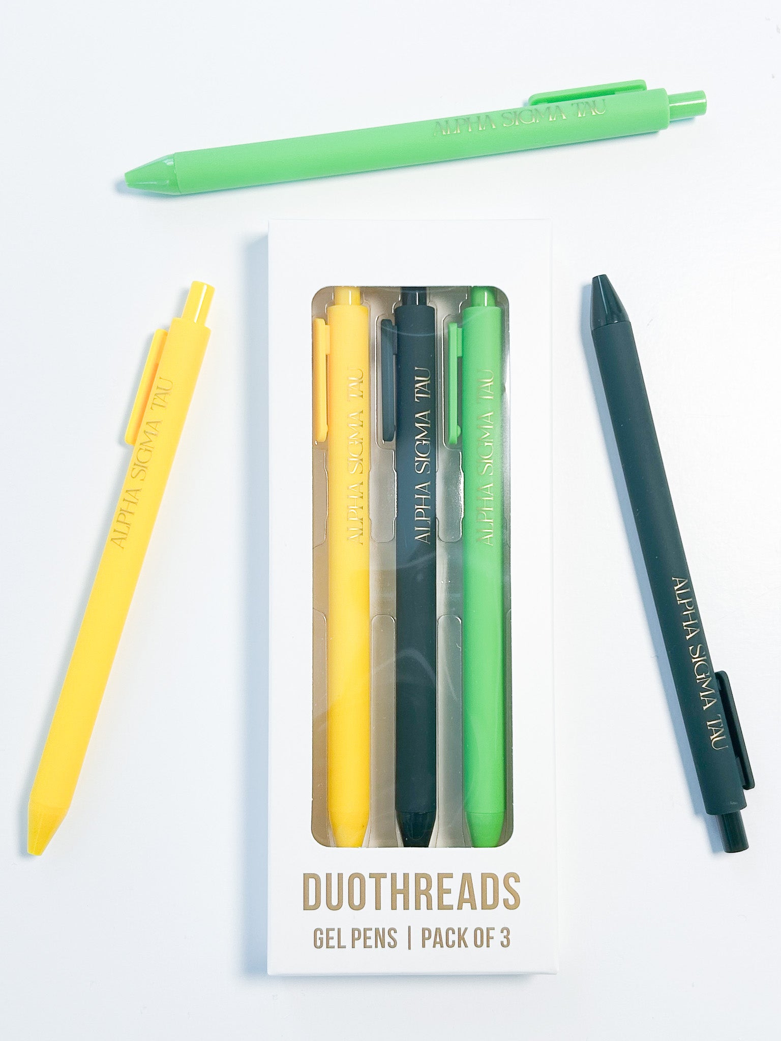Alpha Sigma Tau Lettered Luxe Sorority Pens