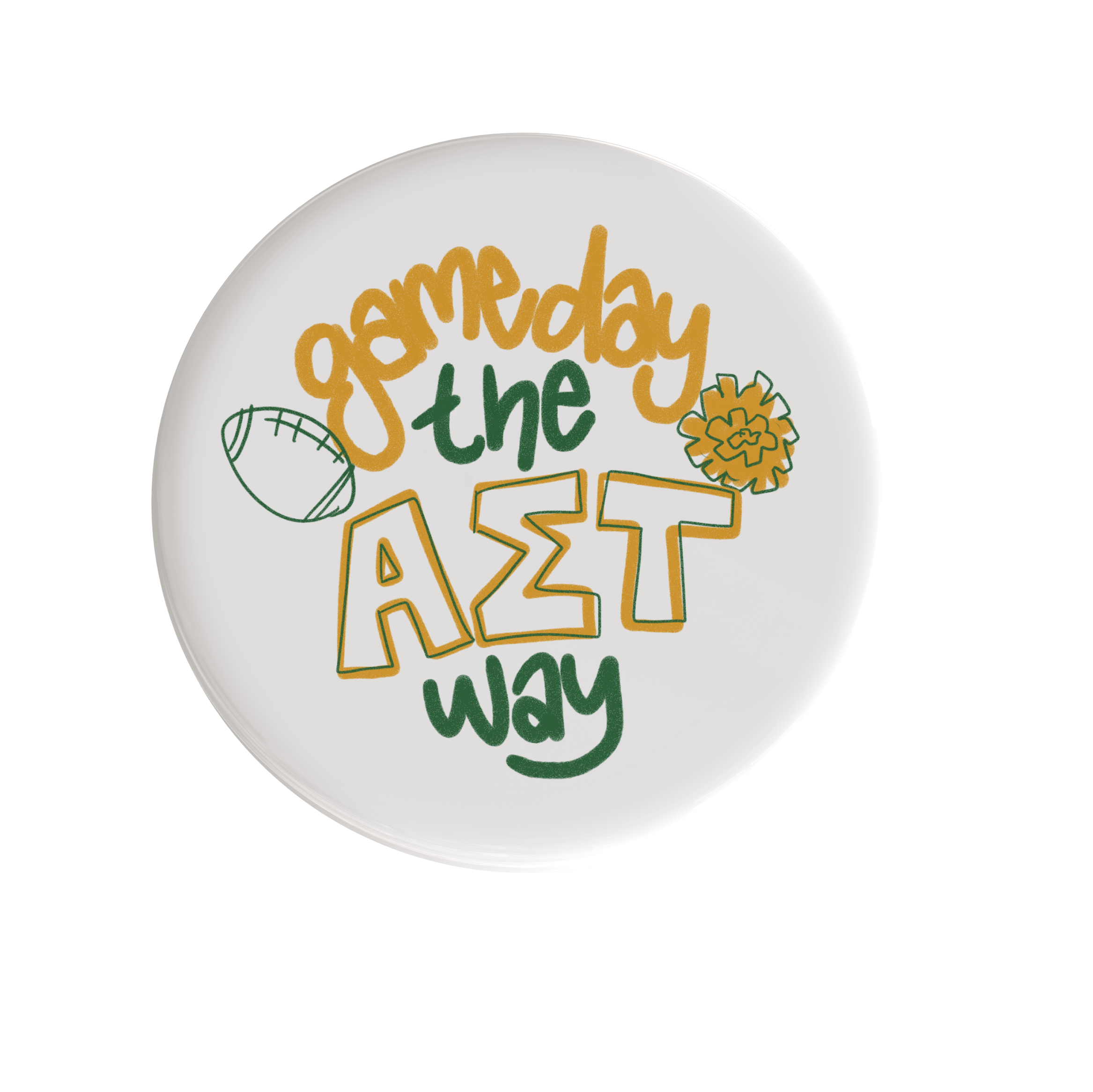 Alpha Sigma Tau Gameday Way Button
