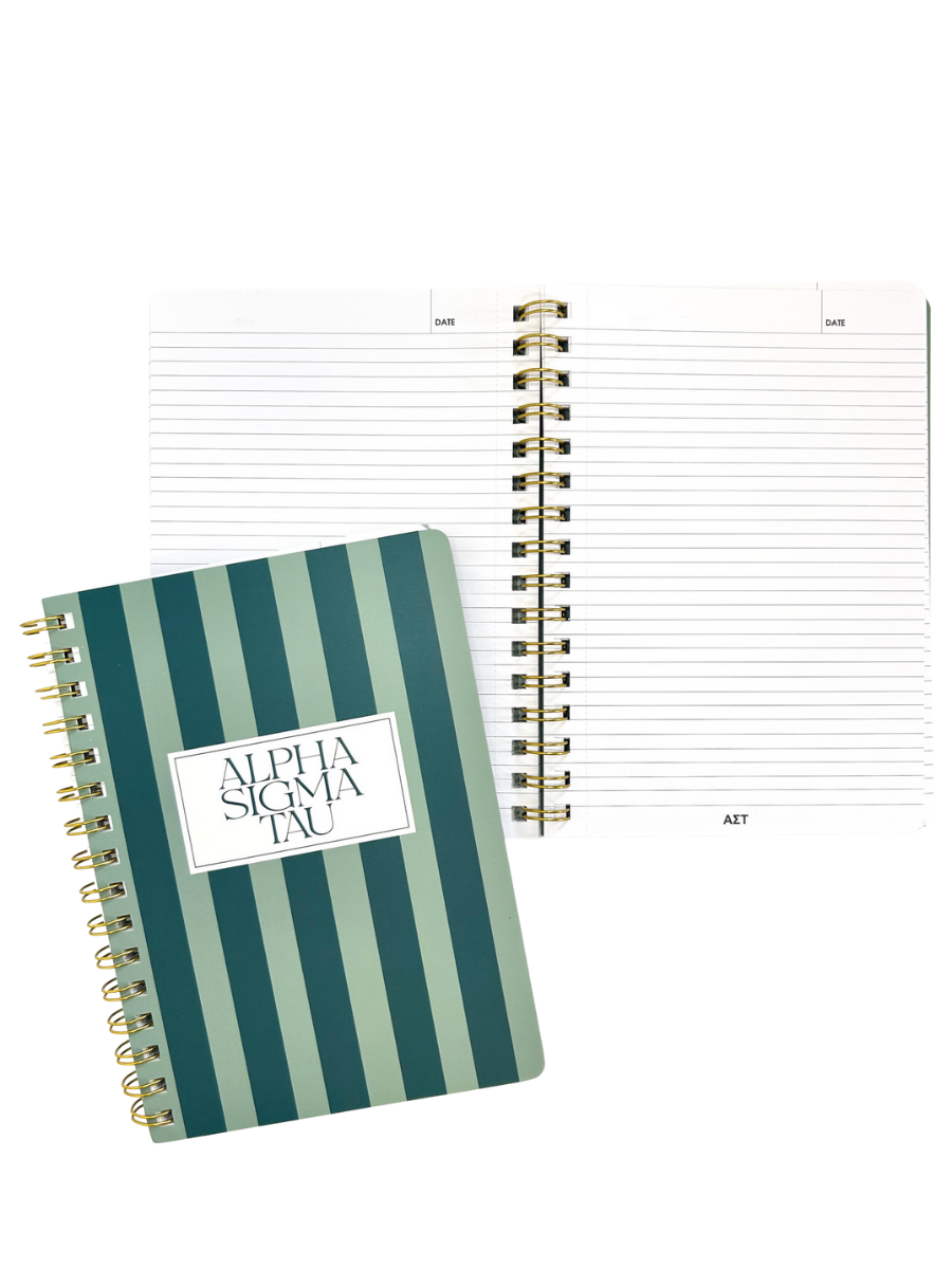 Stripe Sorority Notebook