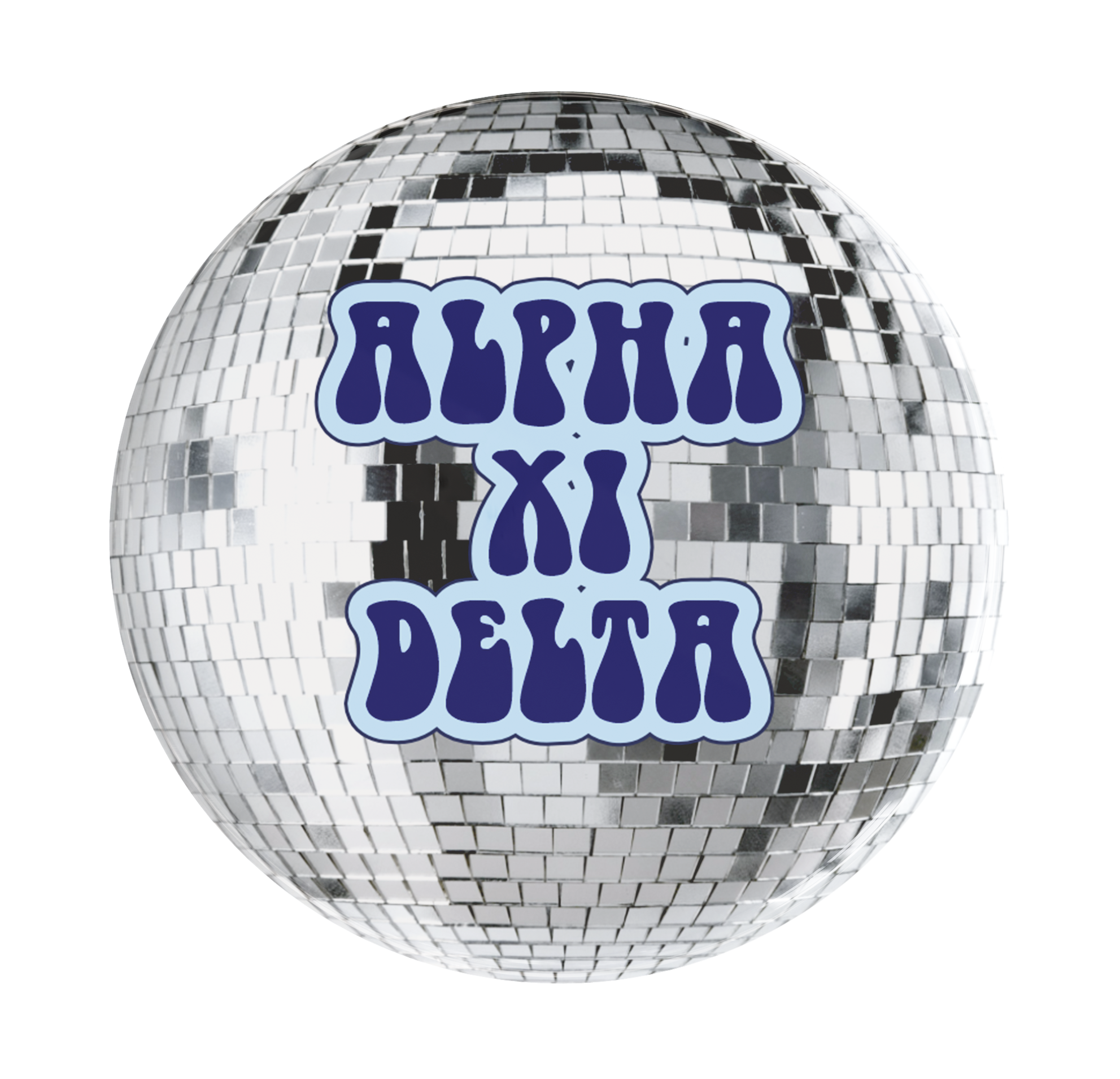 Alpha Xi Delta Disco Sorority Button