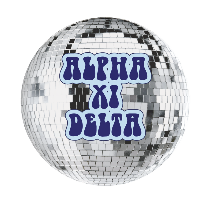 Alpha Xi Delta Disco Sorority Button