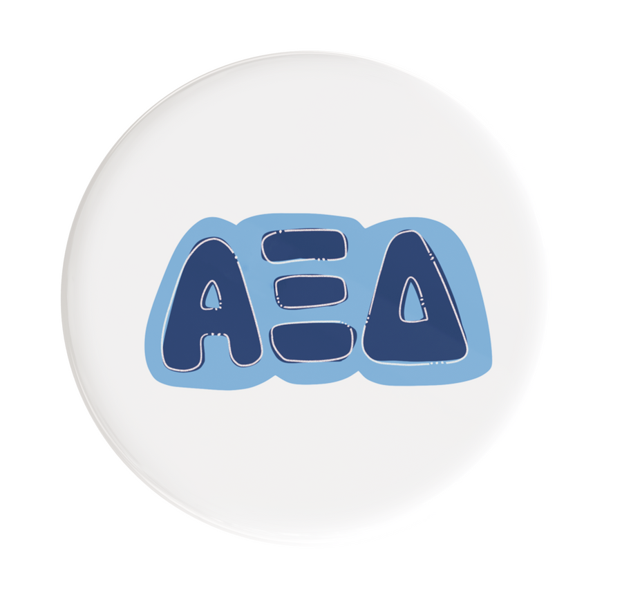 Alpha Xi Delta Bubbly Sorority Button