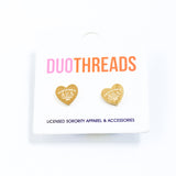 Alpha Xi Delta Heart Earrings