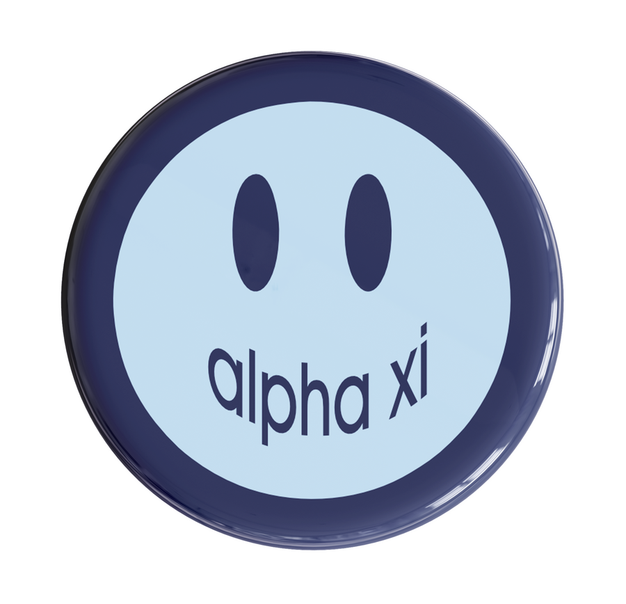 Alpha Xi Delta Smile Sorority Button