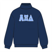 Classic Twill Sorority Embroidered Mock Neck