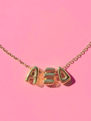 Alpha Xi Delta Bubble Necklace