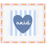 Alpha Xi Delta Sorority Heart Needlepoint Canvas