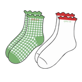 Gingham and Grace Sorority Socks