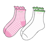 Gingham and Grace Sorority Socks