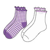 Gingham and Grace Sorority Socks