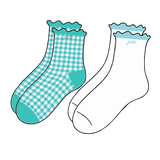 Gingham and Grace Sorority Socks