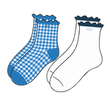 Gingham and Grace Sorority Socks
