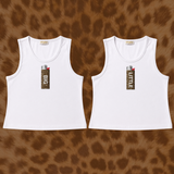 Wild Side Big & Little Leopard Lighter Tanks