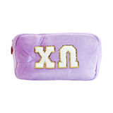 Chenille Sorority Cosmetic Bag