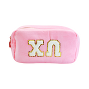 Chenille Sorority Cosmetic Bag
