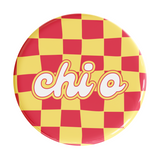 Chi Omega Checker Sorority Button