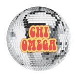 Chi Omega Disco Sorority Button
