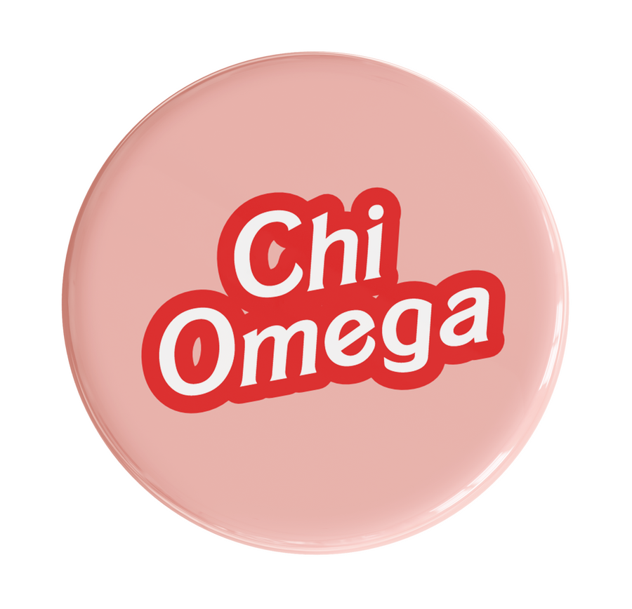 Chi Omega Dreamhouse Sorority Button