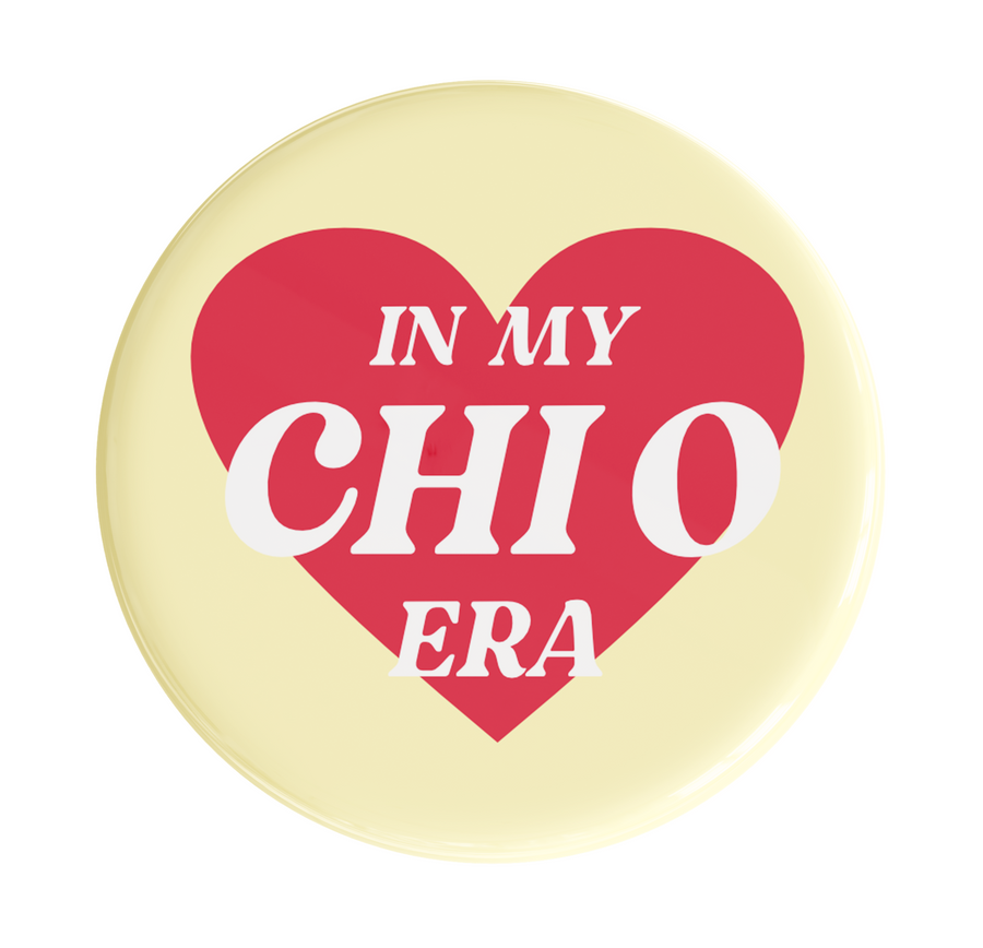 Chi Omega In My Era Sorority Button