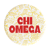 Chi Omega Through The Vines Sorority Button