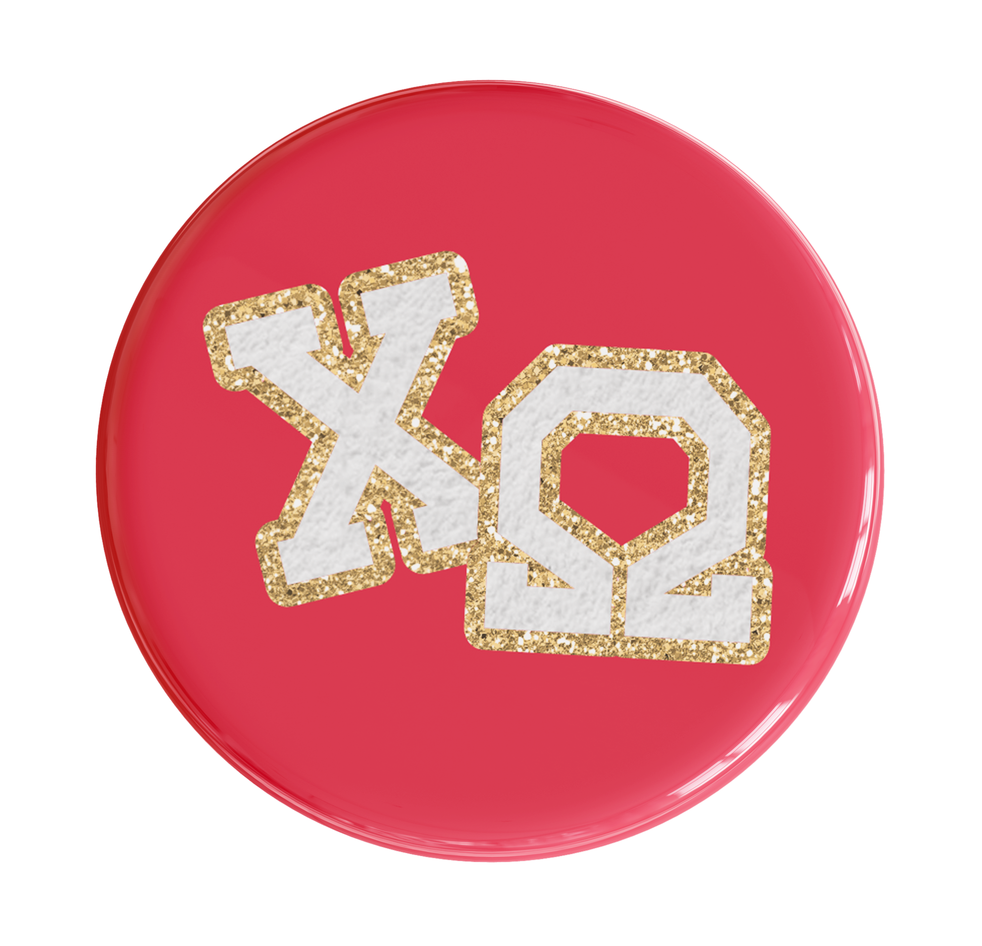 Chi Omega Varsity Letter Sorority Button