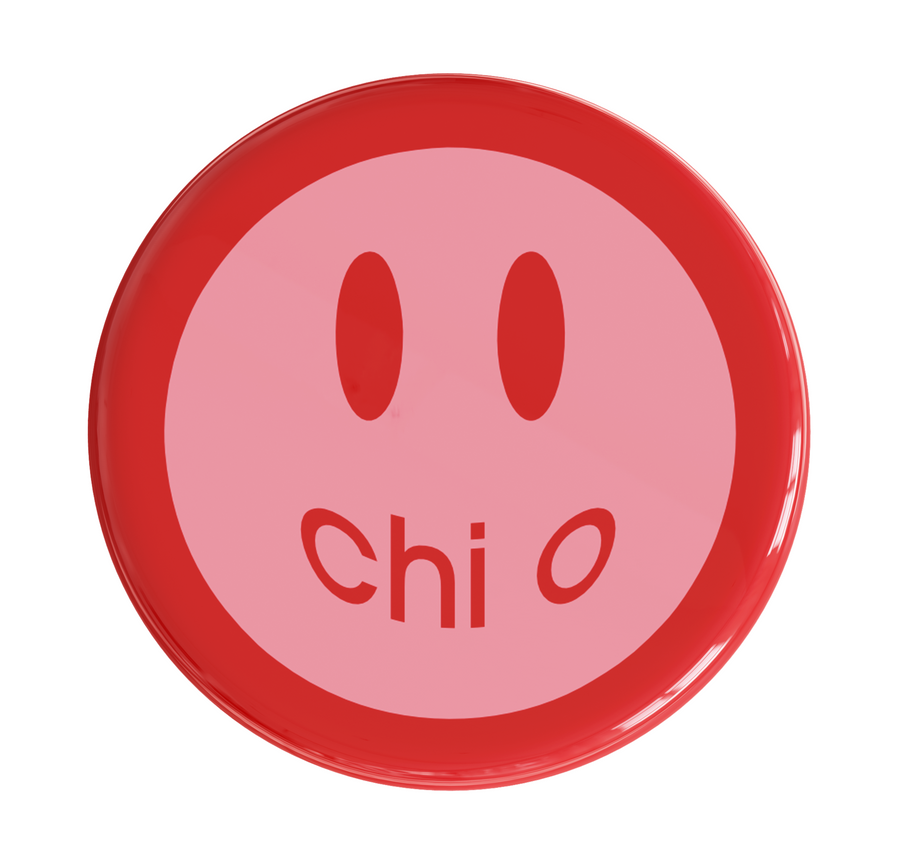 Chi Omega Smile Sorority Button