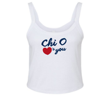 Chi Omega Love Club Sorority Tank
