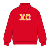 Classic Twill Sorority Embroidered Mock Neck