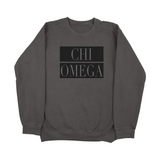 Chi Omega Block Sorority Sweatshirt