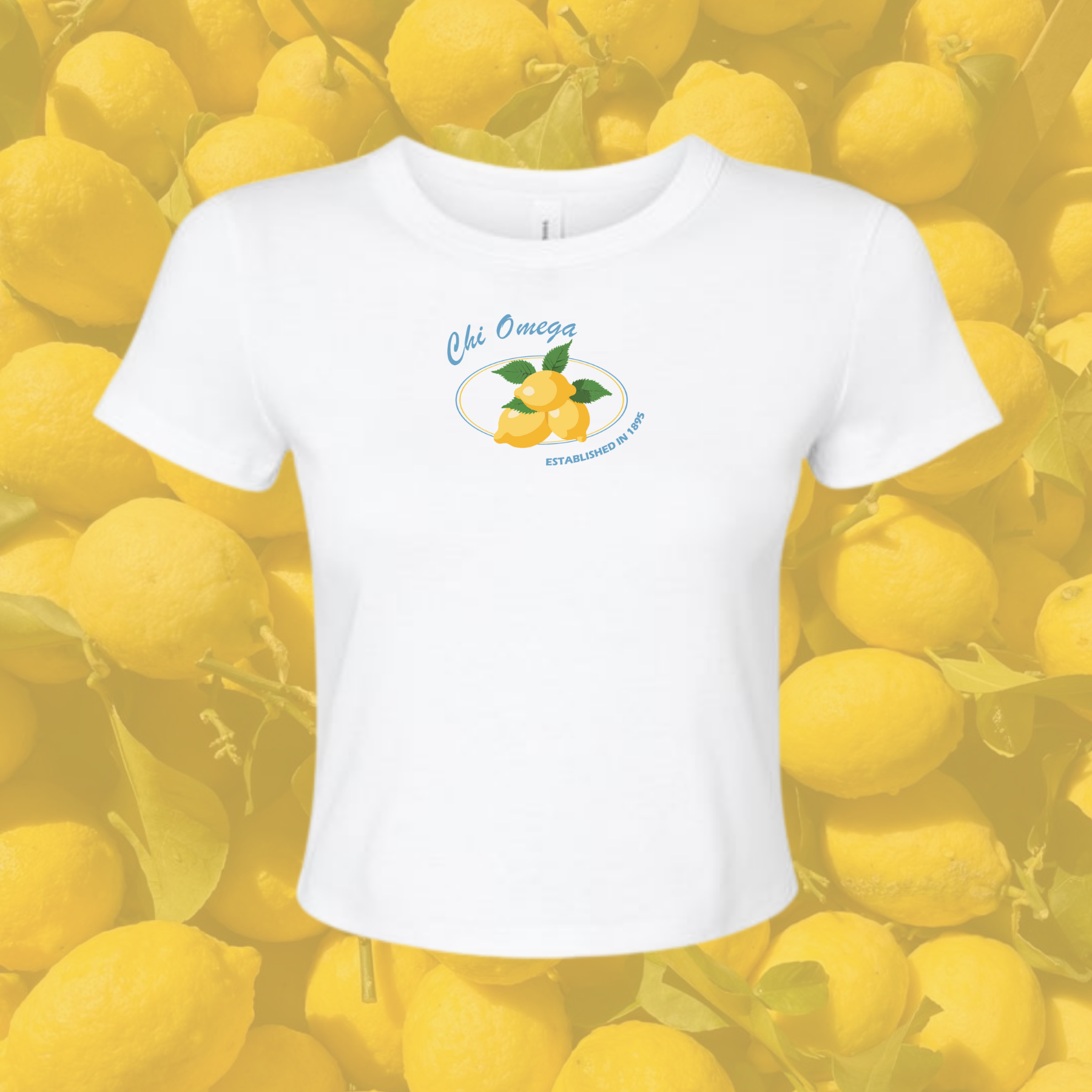 Chi Omega Sorority Main Squeeze Baby Tee