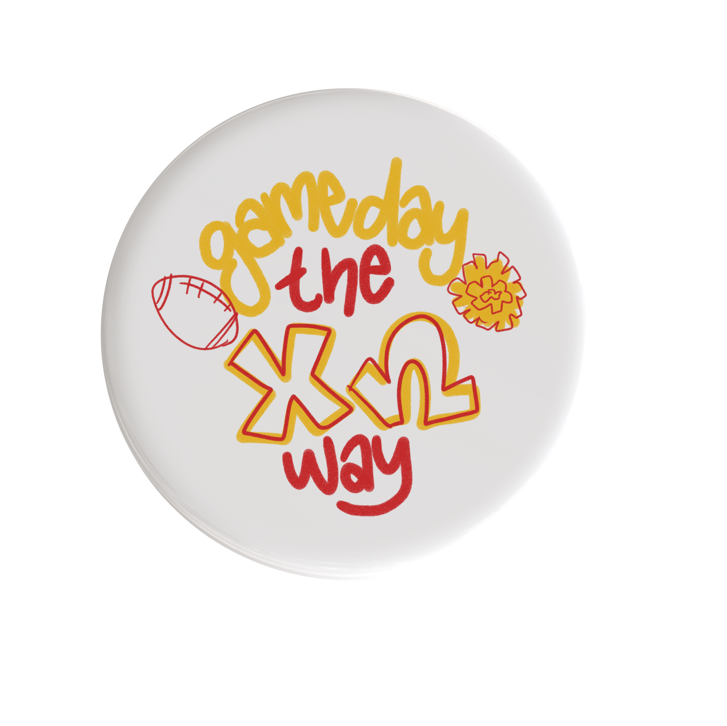 Chi Omega Gameday Way Button