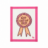Got Out of Bed Award Ribbon Needlepoint Canvas