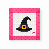 Hocus Pocus Witch Hat Icon Needlepoint Canvas