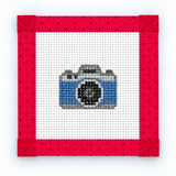 Say Cheese Camera Mini Needlepoint Canvas