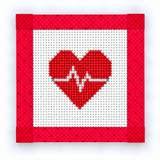 Heartbeat Mini Needlepoint Canvas