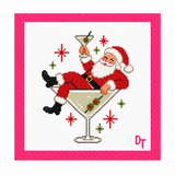 Santa’s Happy Hour Needlepoint Canvas