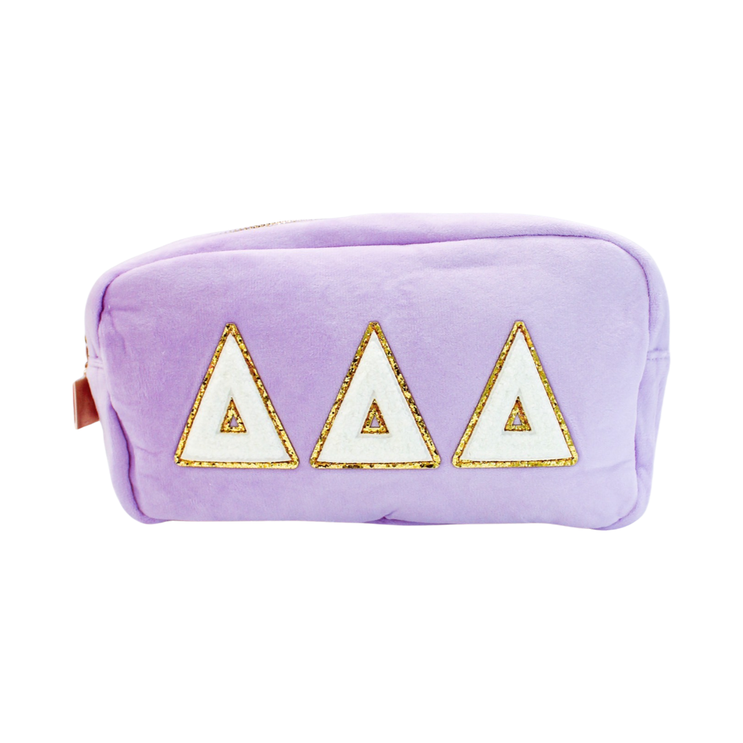 Chenille Sorority Cosmetic Bag