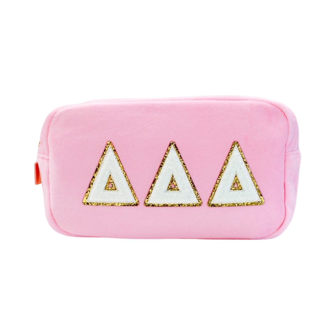 Chenille Sorority Cosmetic Bag