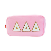 Chenille Sorority Cosmetic Bag