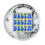 Delta Delta Delta Disco Sorority Button