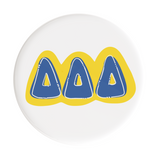 Delta Delta Delta Bubbly Sorority Button