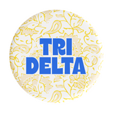 Delta Delta Delta Through The Vines Sorority Button