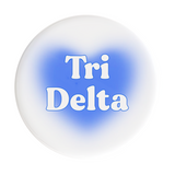 Delta Delta Delta Big Heart Sorority Button